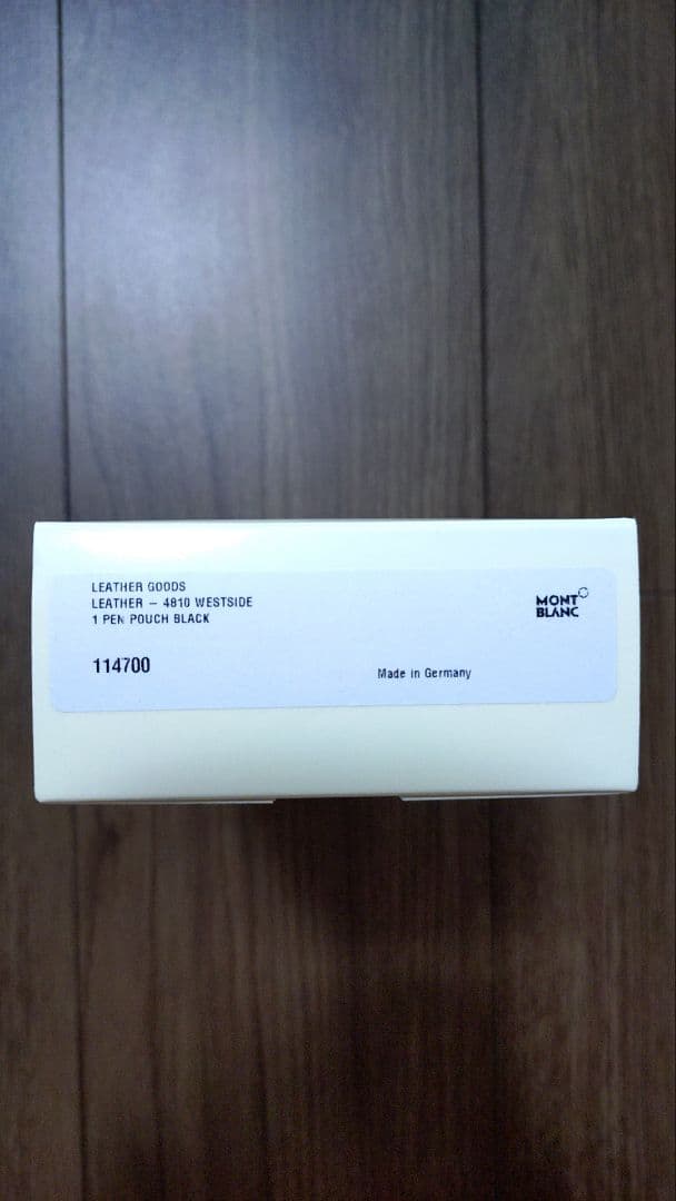 MONTBLANC モンブラ レザーペンケース 1本用　ブラック 114700