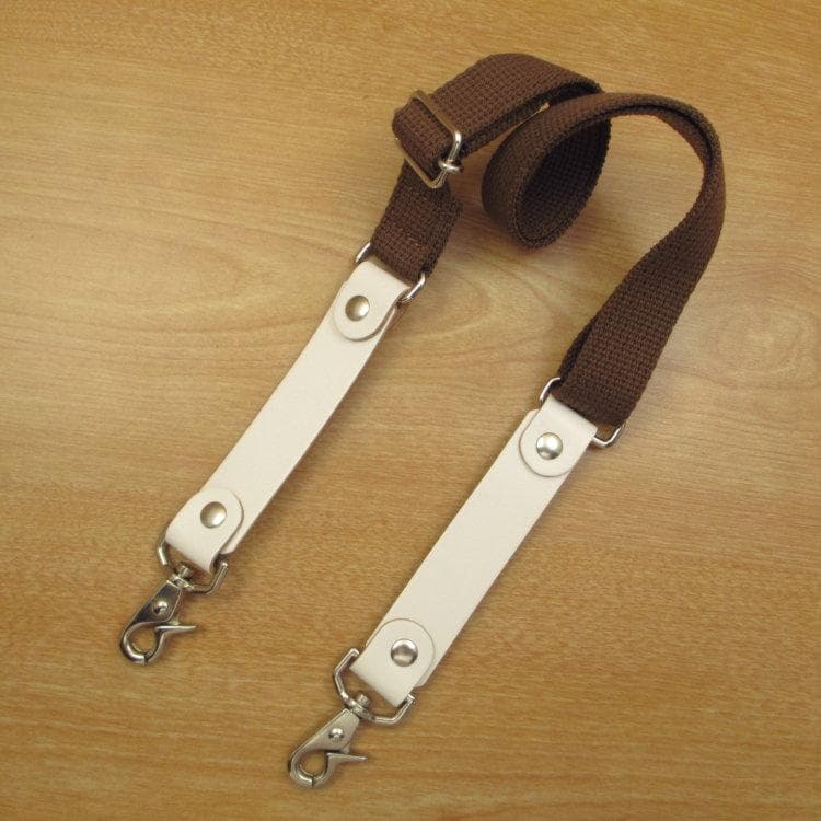 ホワイト＆空色　６丁差し　本革シザーケース　SCA-45/CWA