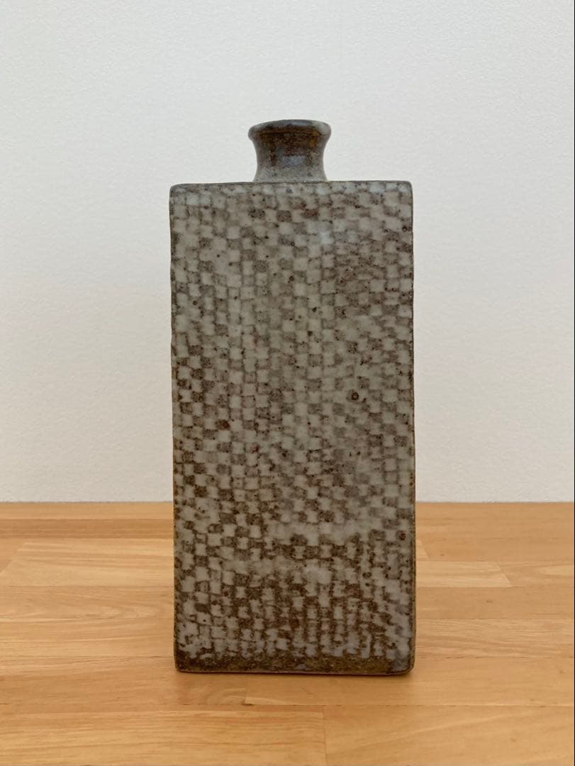 益子焼　花瓶　角瓶　花入　花器