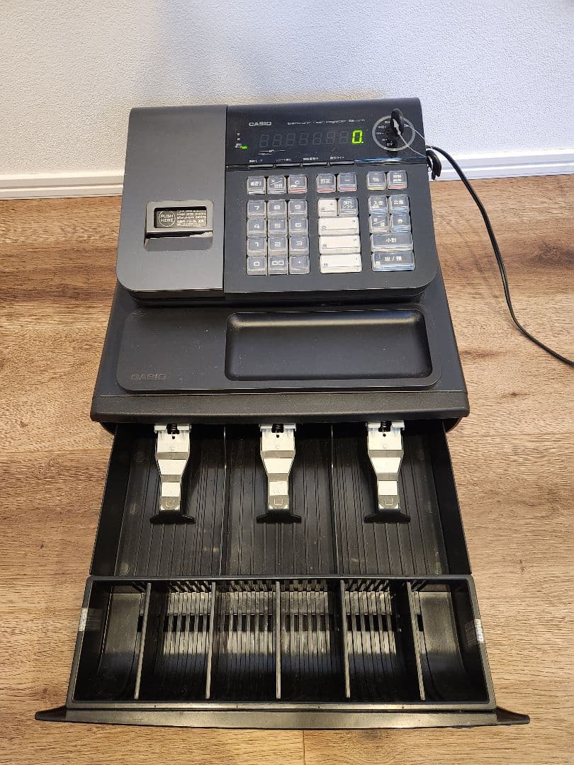 p*7様 カシオ　SE-S20　レジスター　CASIO 動作品　鍵付き