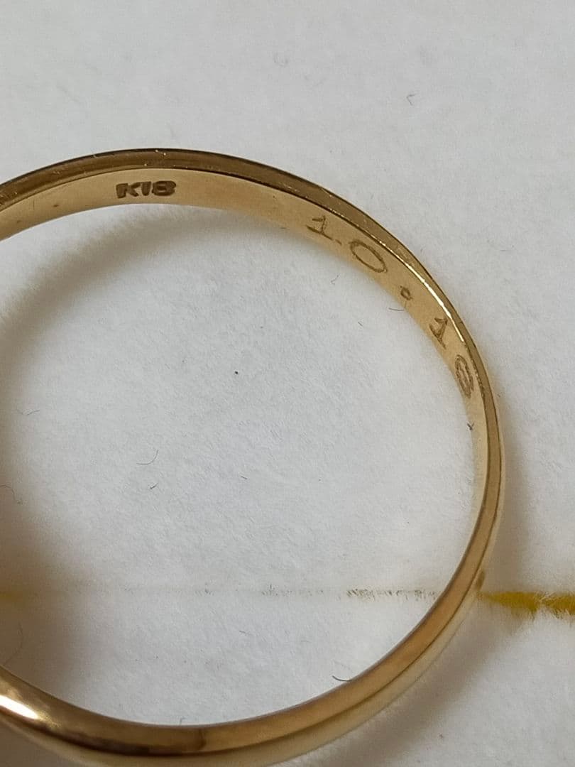 K18 パール ダイヤモンド　リング