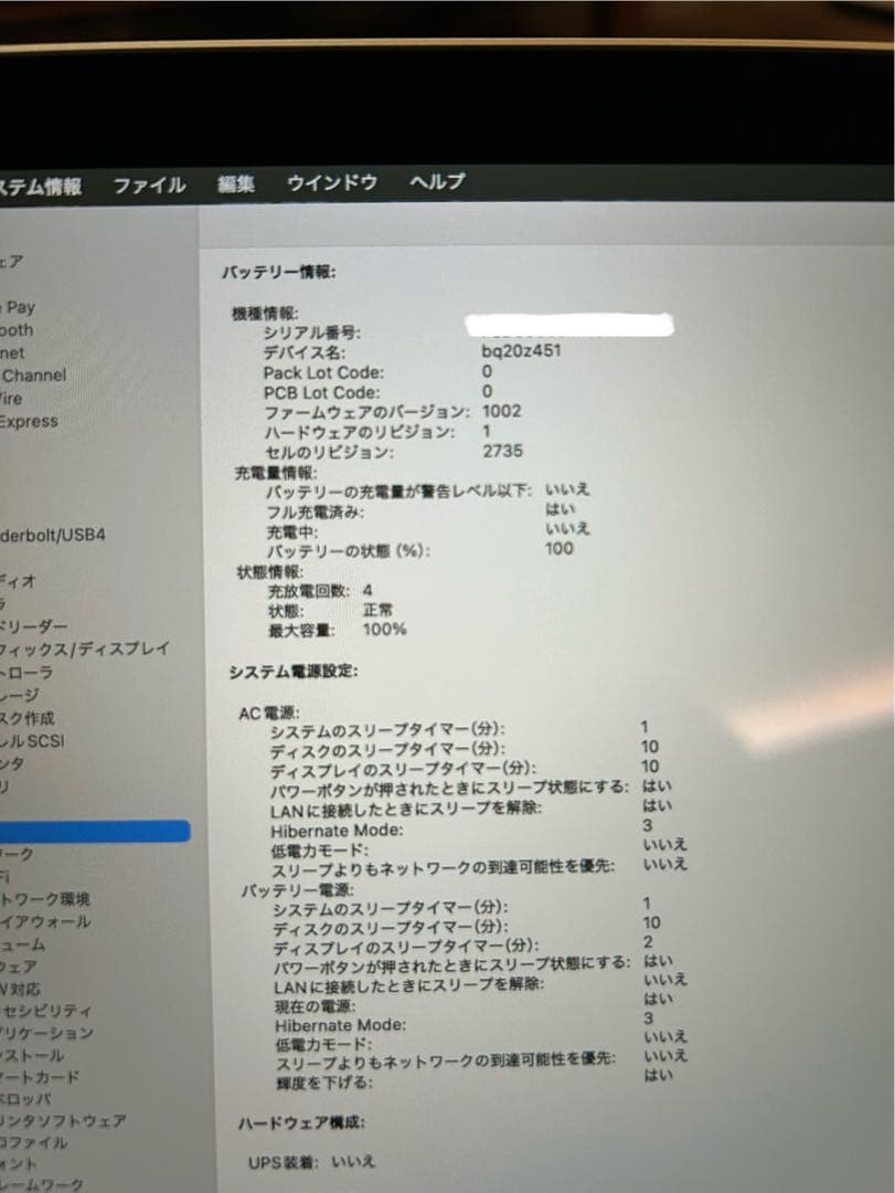 【充放電回数一桁】M1 256GB
