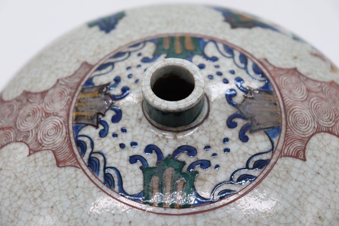 時代　九谷焼　瓶　古九谷　送料込み250205