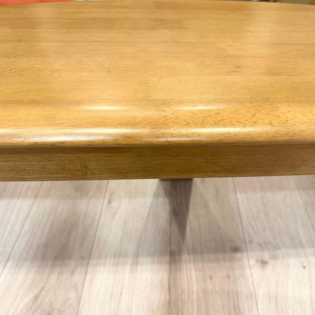 karimoku カリモク　変形　テーブル　半円　ローテーブル　3本脚