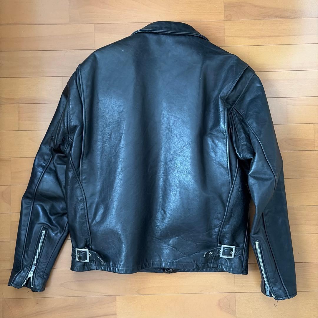 Schott 襟付きライダース 牛革レザー ボアライナー サイズ42 USA製