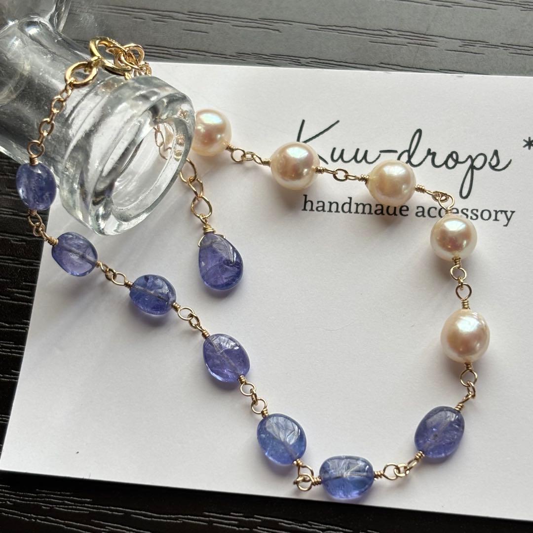 【専用です】淡水パール ぷっくり雫✴︎14kgfブレスレットB175他・計3点