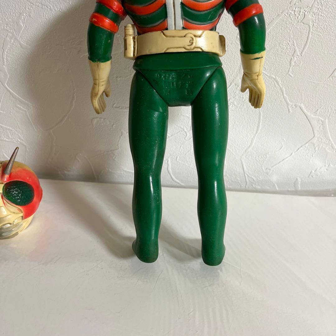 ⚠️当時物・レア　仮面ライダーV3 スタンダードサイズ　旧バンダイ　面取れ　ソフビ