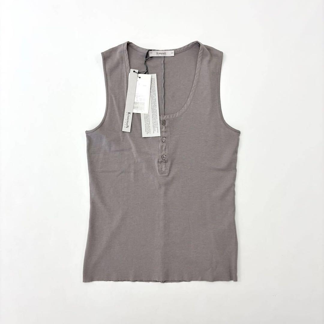 25ss 新品 クリステンセンドゥノルド H-260 コットン リブ トップ 1