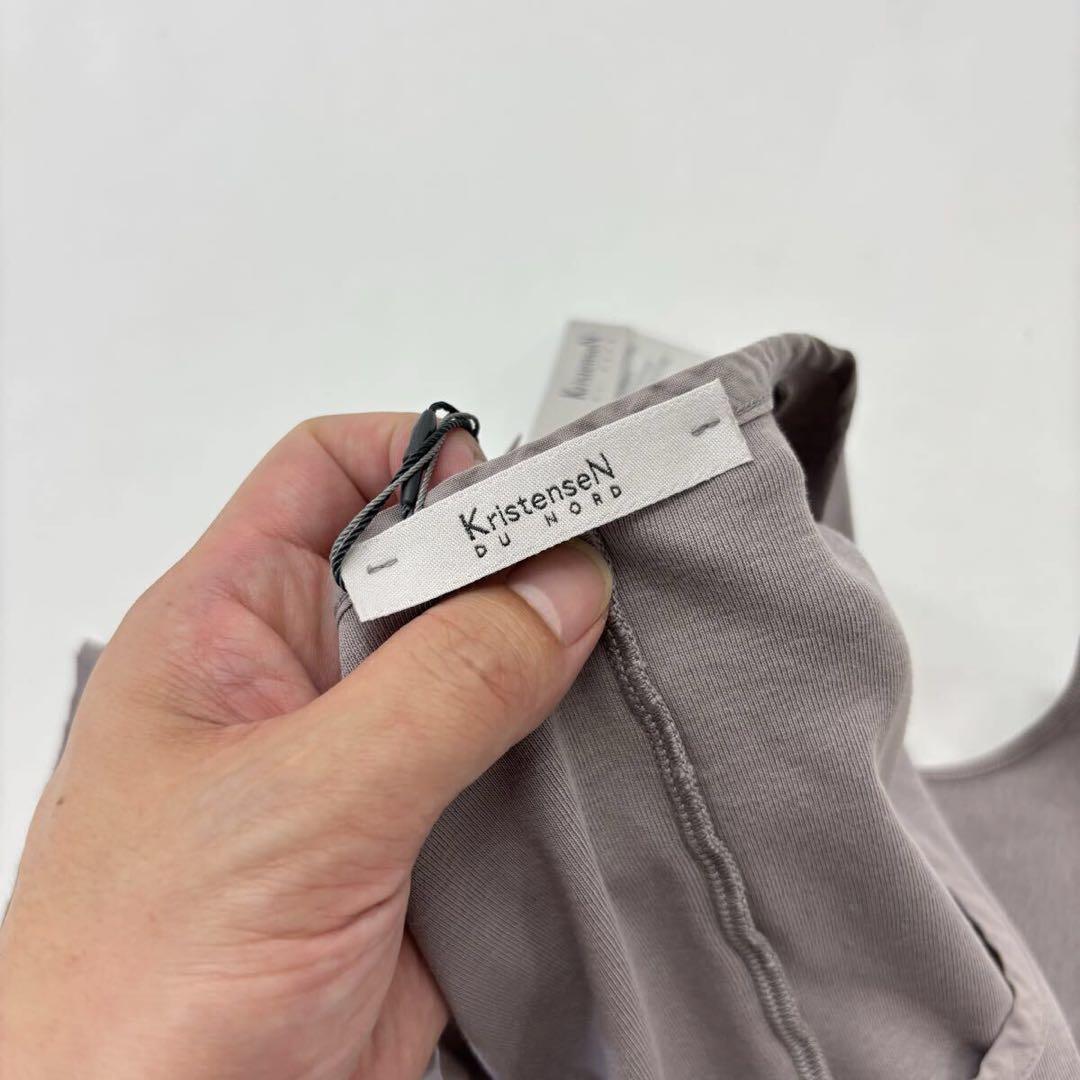 25ss 新品 クリステンセンドゥノルド H-260 コットン リブ トップ 1