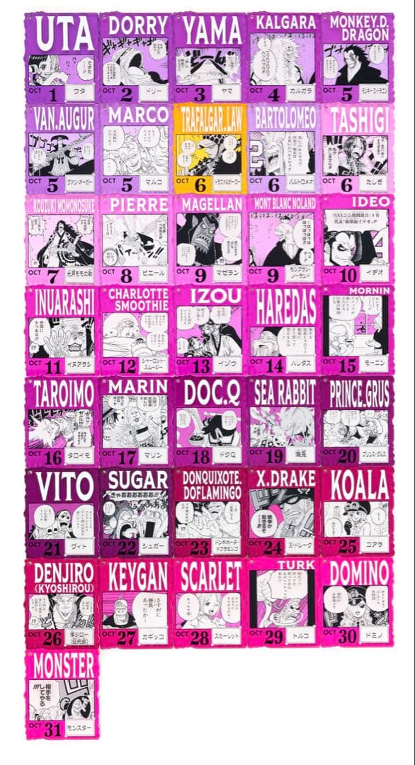 ONE PIECE BASE SHOP アクリルブロックチャーム賞 15個セット