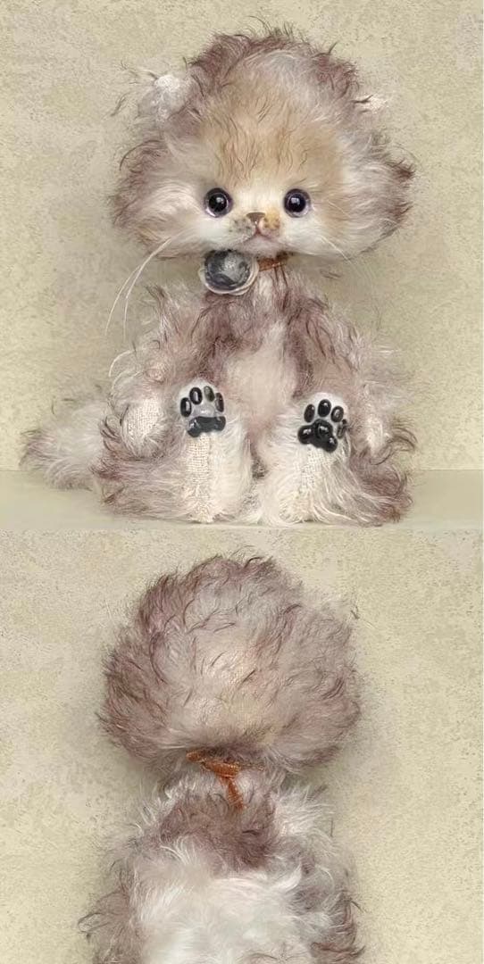 愛おしい猫ちゃん アーティストベア 海外作家様 ハンドメイド ぬいぐるみ