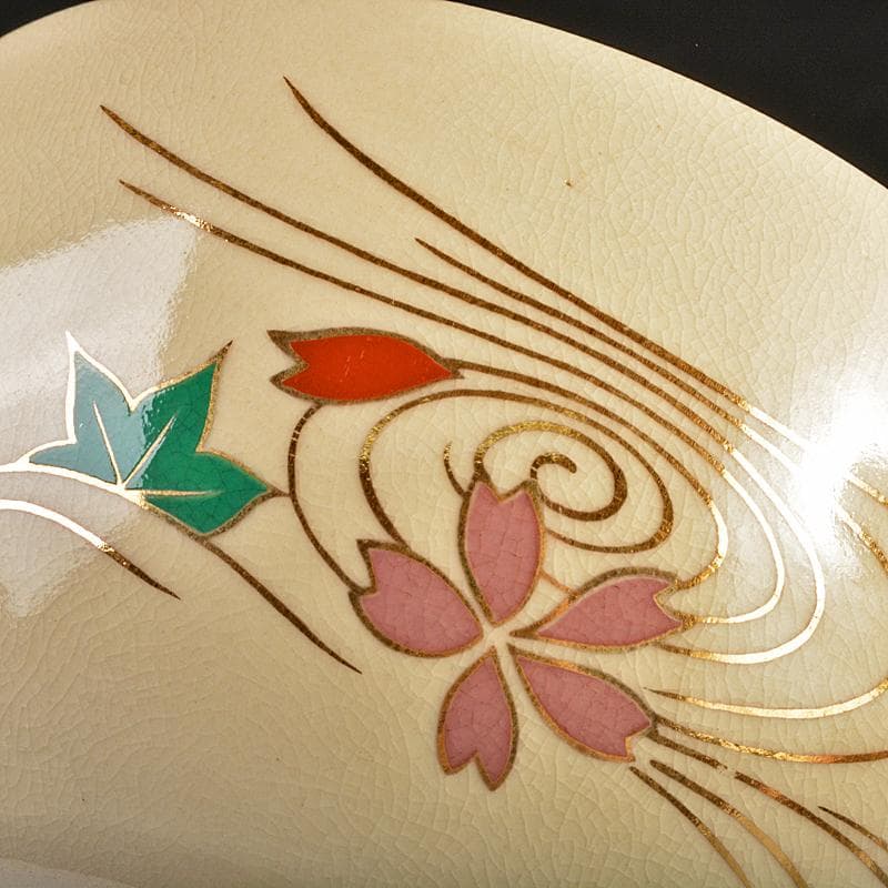 京焼　平安原平造　色絵金彩　仁清写　雲錦　数茶碗　十客　共箱　M　R7414B