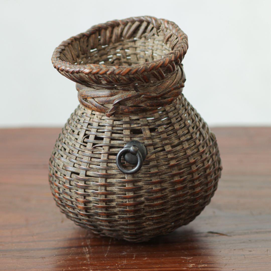 魚籠　花籠　花器　竹