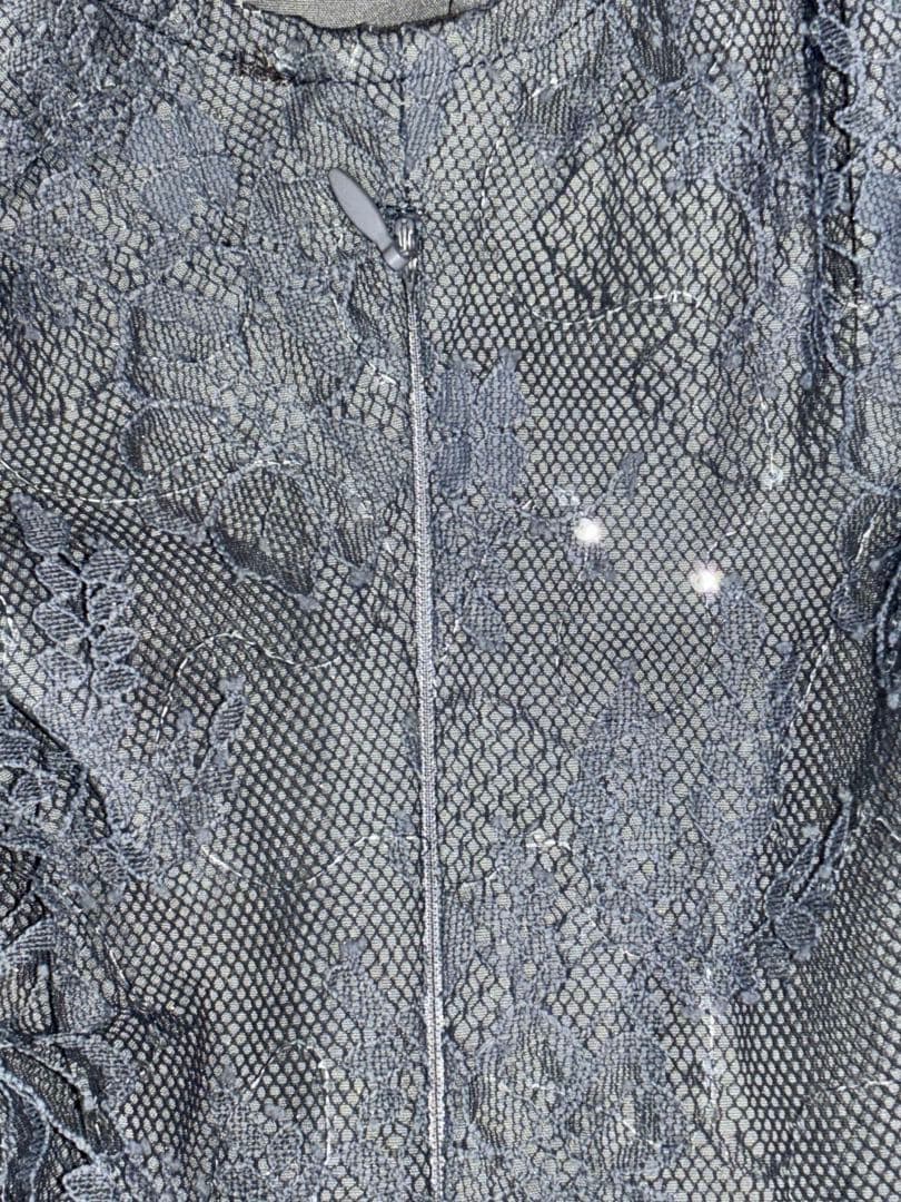 Leja レジャ ハイネック花柄レースボレロスパンコールマーメイドドレス