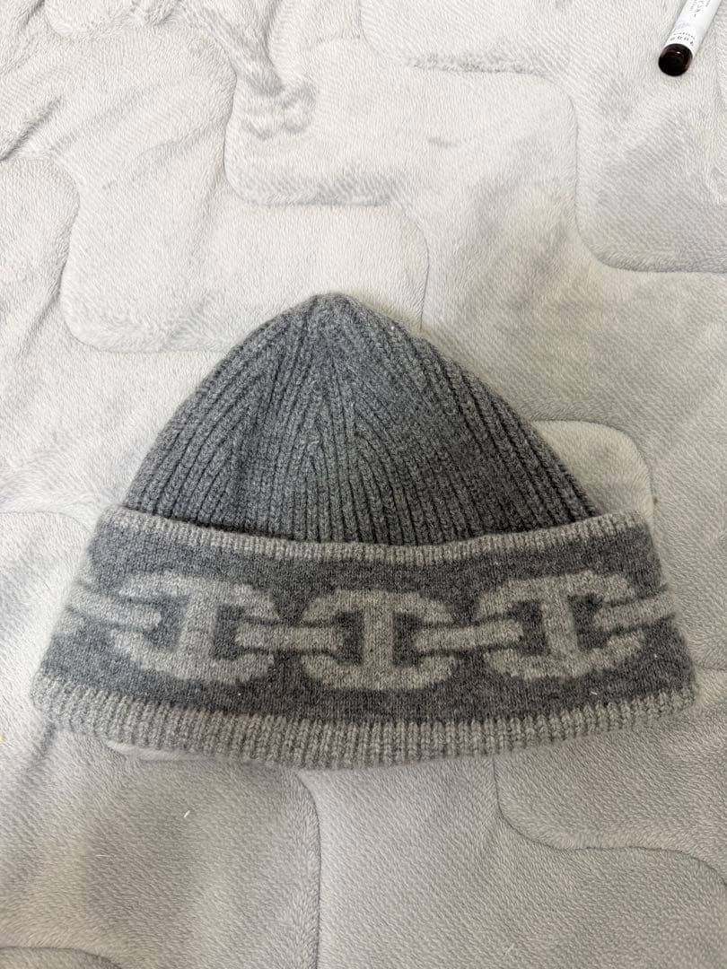 サクラエルメス　カシミヤニット帽　グレー　Sサイズ