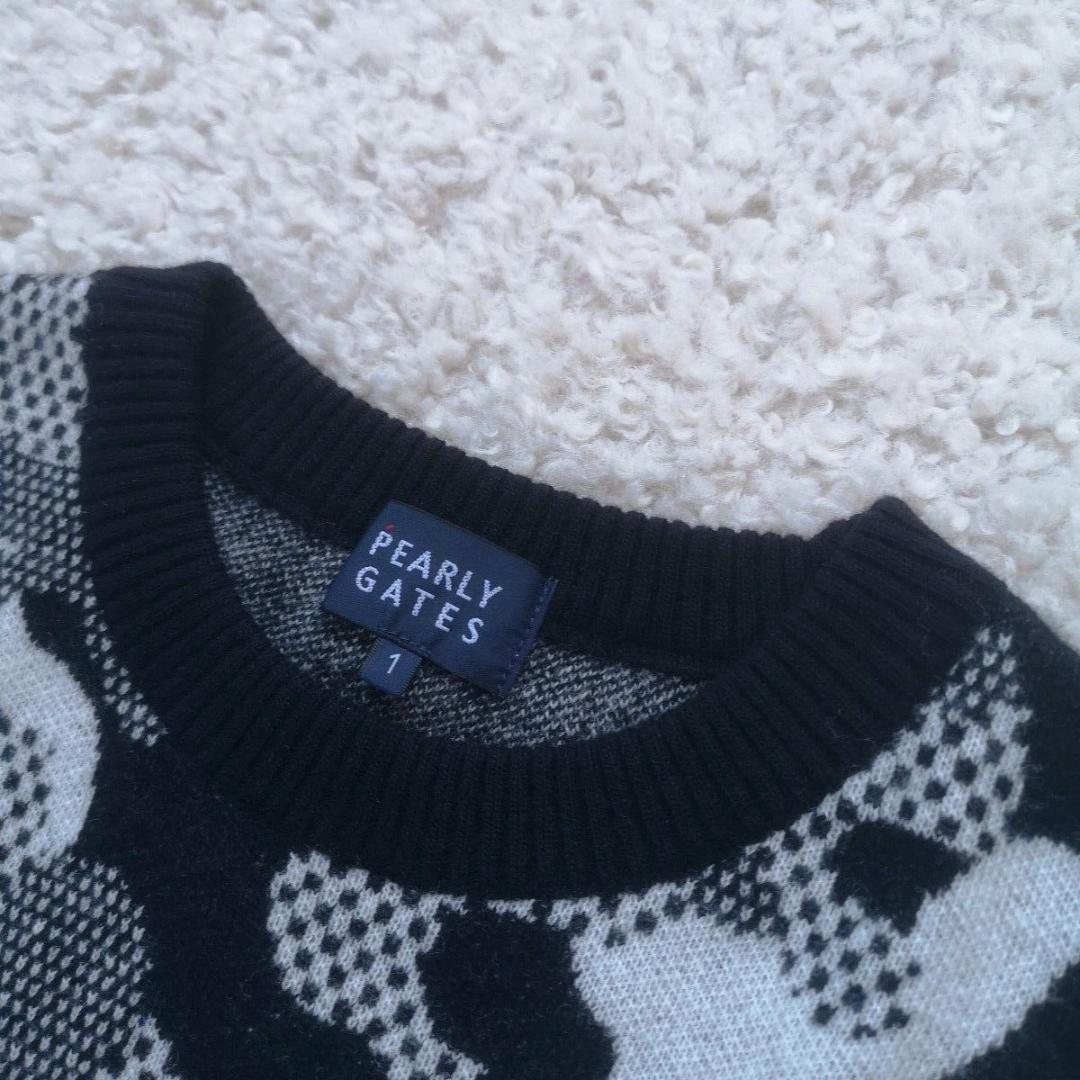 ハルるん様！パーリーゲイツ　ブラックカモフラニット　カシミヤ混　上田桃子プロ着用