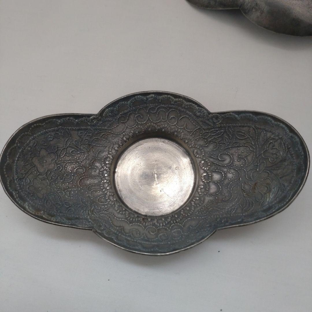 錫　茶托　5個セット　上盛永洋興造