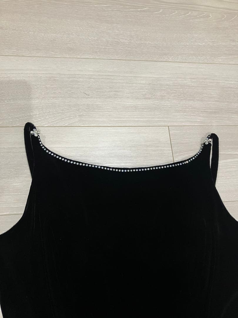 美品AIMER【高身長細身】ベルベット マーメイドドレス 7-9号 ロングドレス