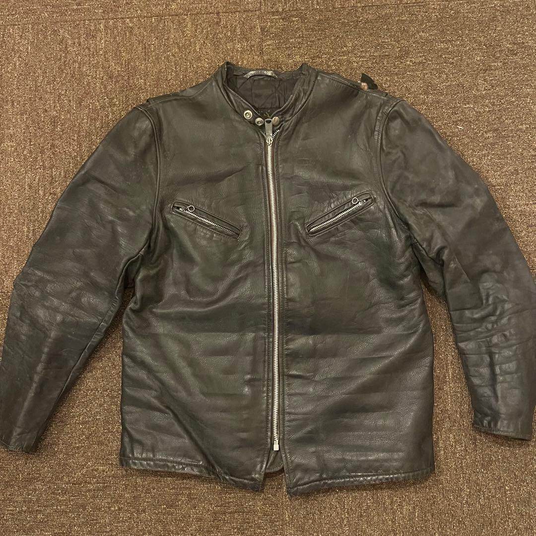 schott 60s~ サボテンタグ シングルライダース size44