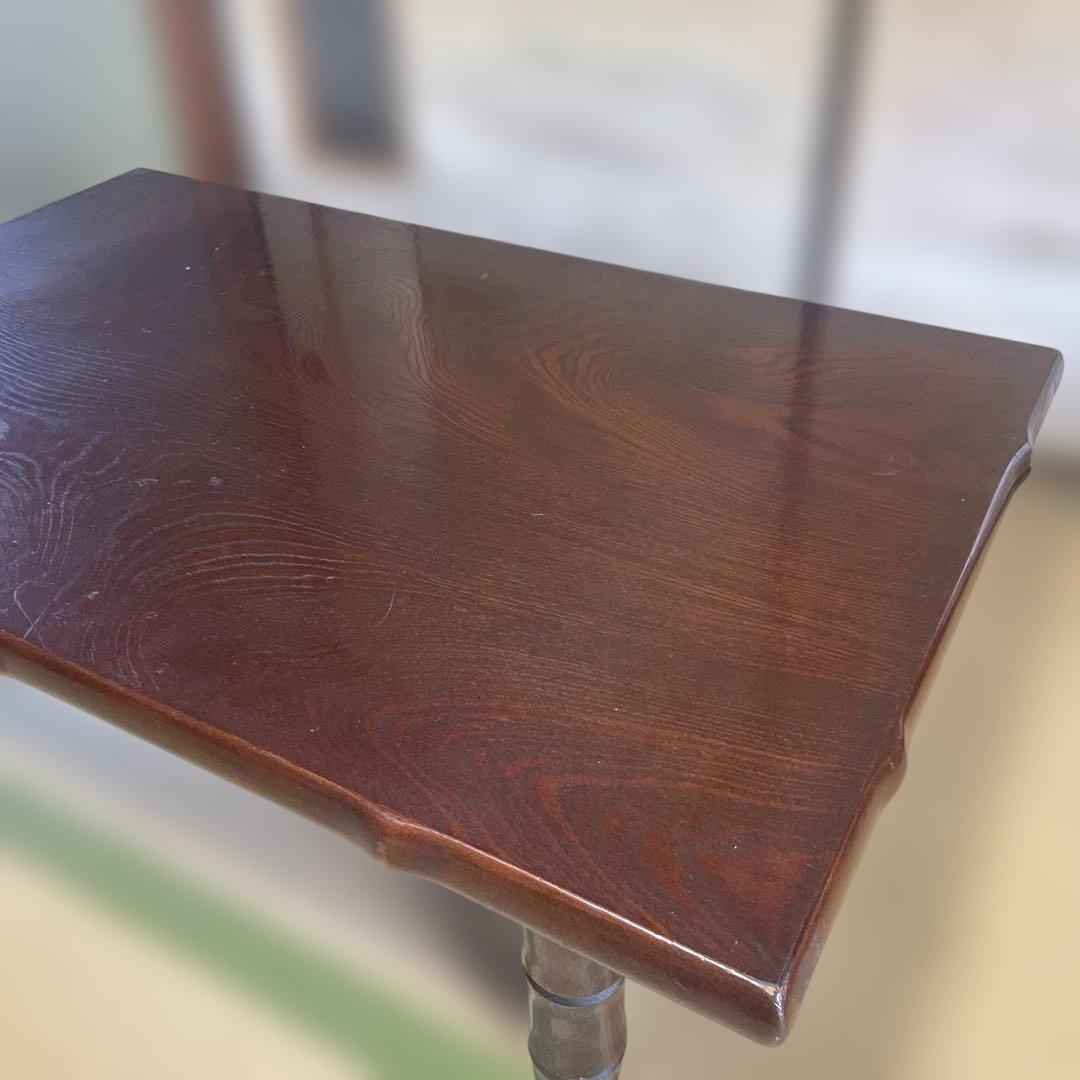 木製 座卓 和室テーブル 木目 ダークブラウン