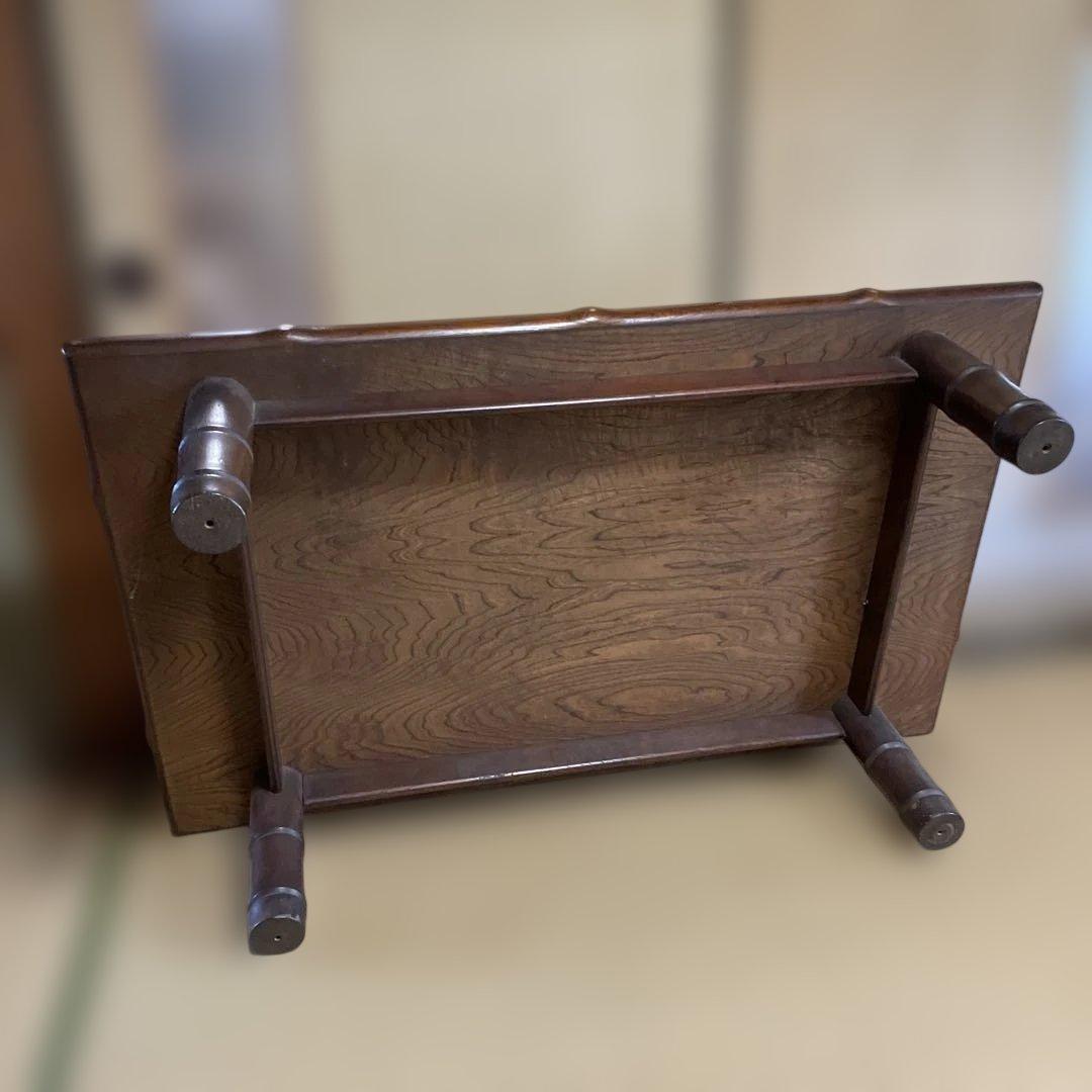 木製 座卓 和室テーブル 木目 ダークブラウン