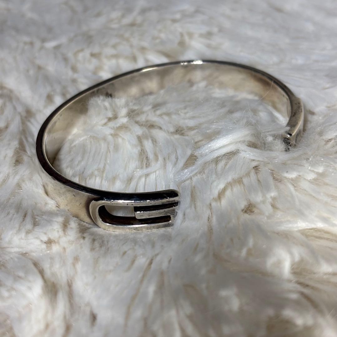 GUCCI シルバーバングル　silver925 サイズ18 腕輪　ブレスレット