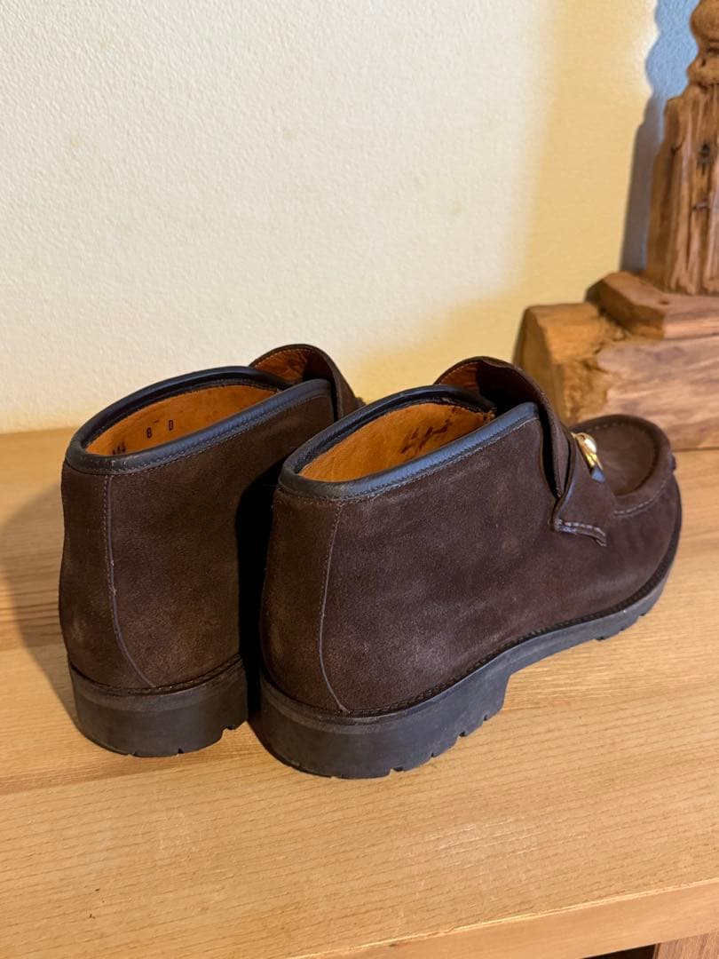 Gucci グッチ ビットモカシン ブーツ スウェード