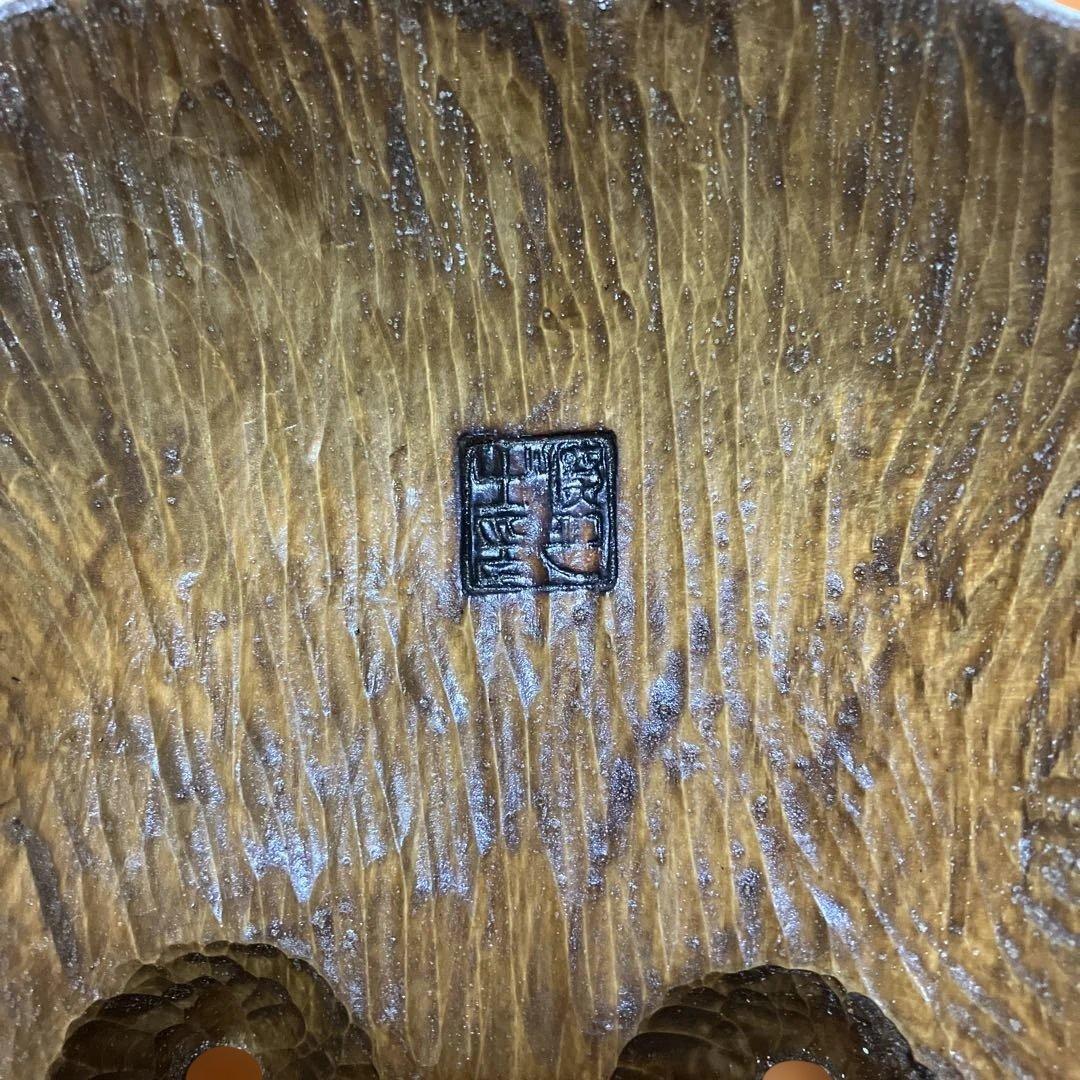 美品　能面　山姥 (やまんば) 手彫り　木彫り　桐箱