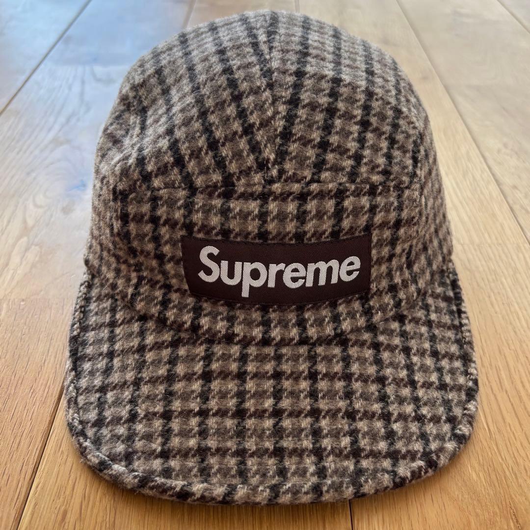 【希少】Supreme Houndstooth Wool Camp Cap