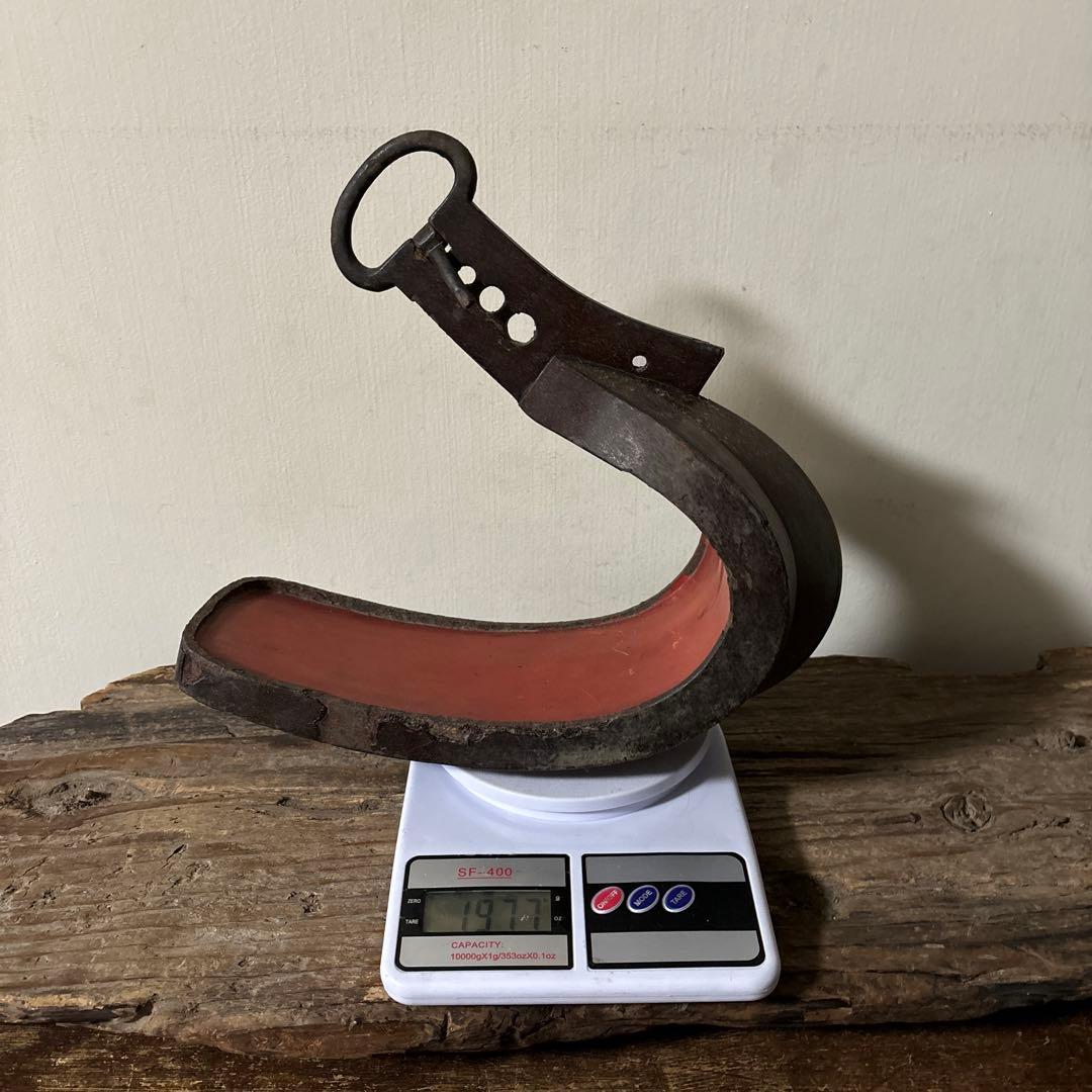 時代　馬の鎧　片方のみ　根来　古道具　アンティーク　骨董花器　検:白洲正子　李朝