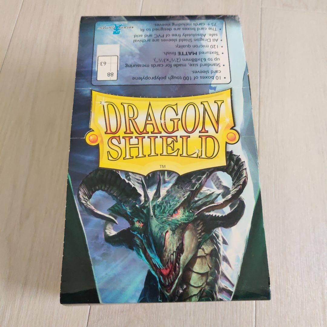 ドラゴンシールドスリーブ6個 マットブラック スタンダードサイズ100枚