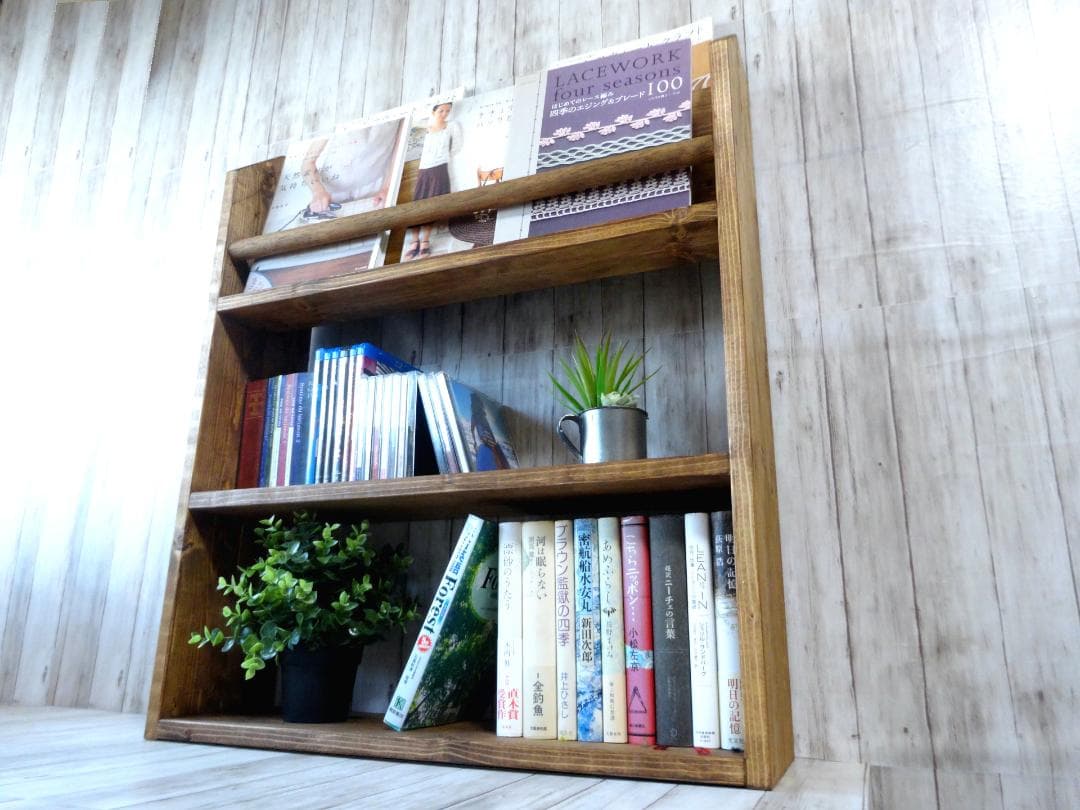 ハンドメイド オールインワンラック ワイドタイプ（チーク色）