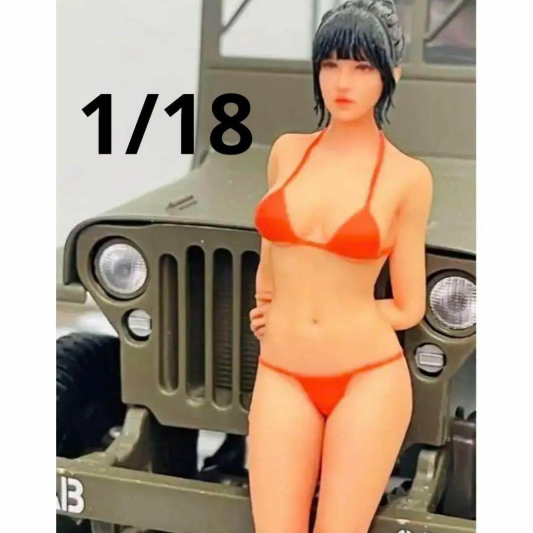 JOY2-RED 1/18★フィギュア★1/64より大★ミニカーに★ジオラマに