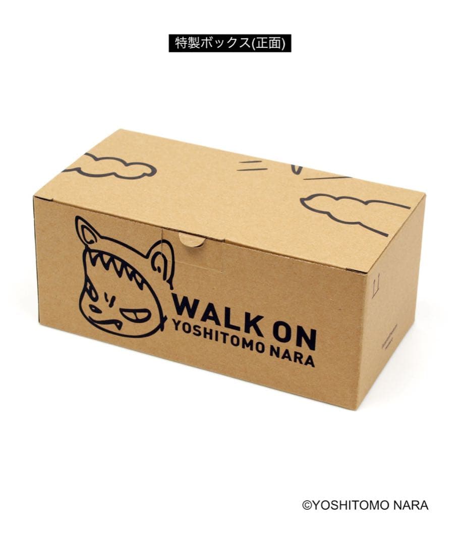 新品 奈良美智 パタパタクロック WALK ON