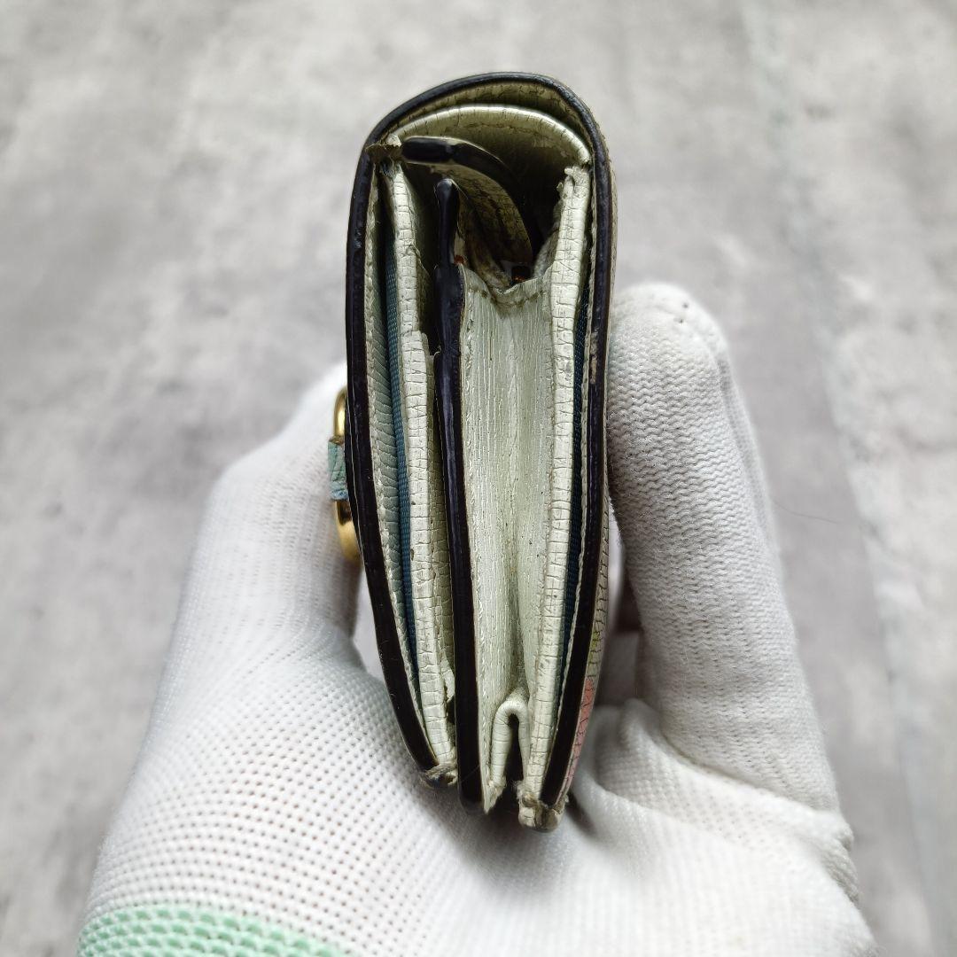 美品 限定 GUCCI タイガー ホースビット コンパクト財布 フローラ