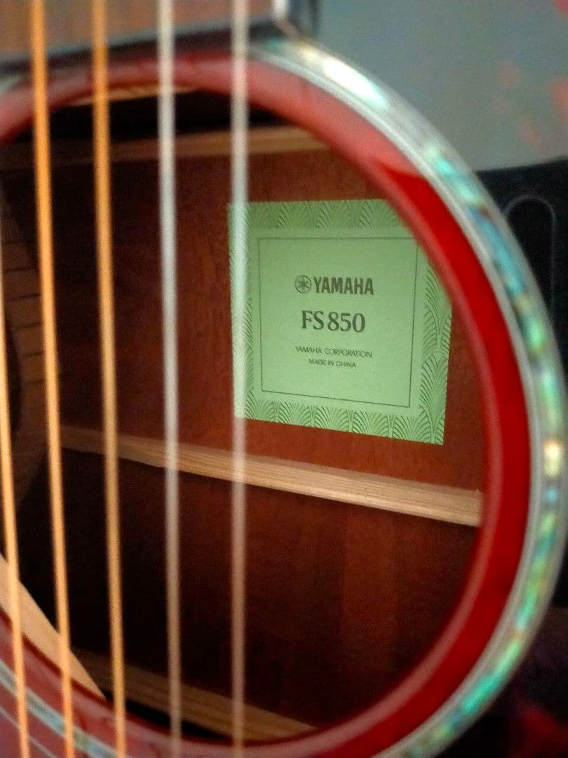 美品！YAMAHA FS850 オールマホガニー アコギ 牛骨仕様！弦高調整済！