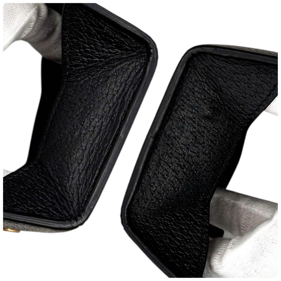 美品 グッチ マーモント ケース 小銭入れ レザー GG柄 ブラック 財布