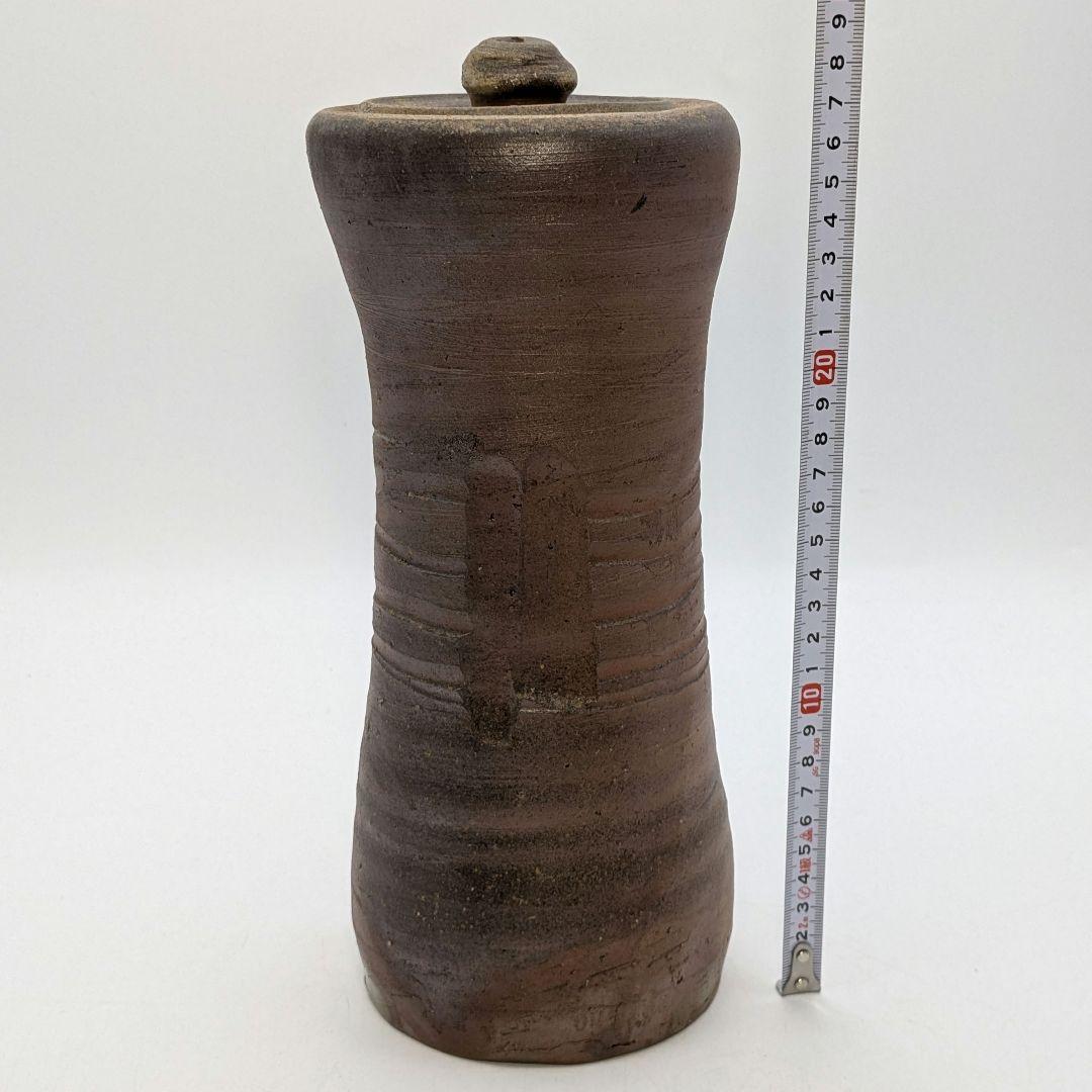 伝統工芸士 高原敏 備前焼 細水指C 共箱共布栞 水差し 抹茶道具 茶器 食器