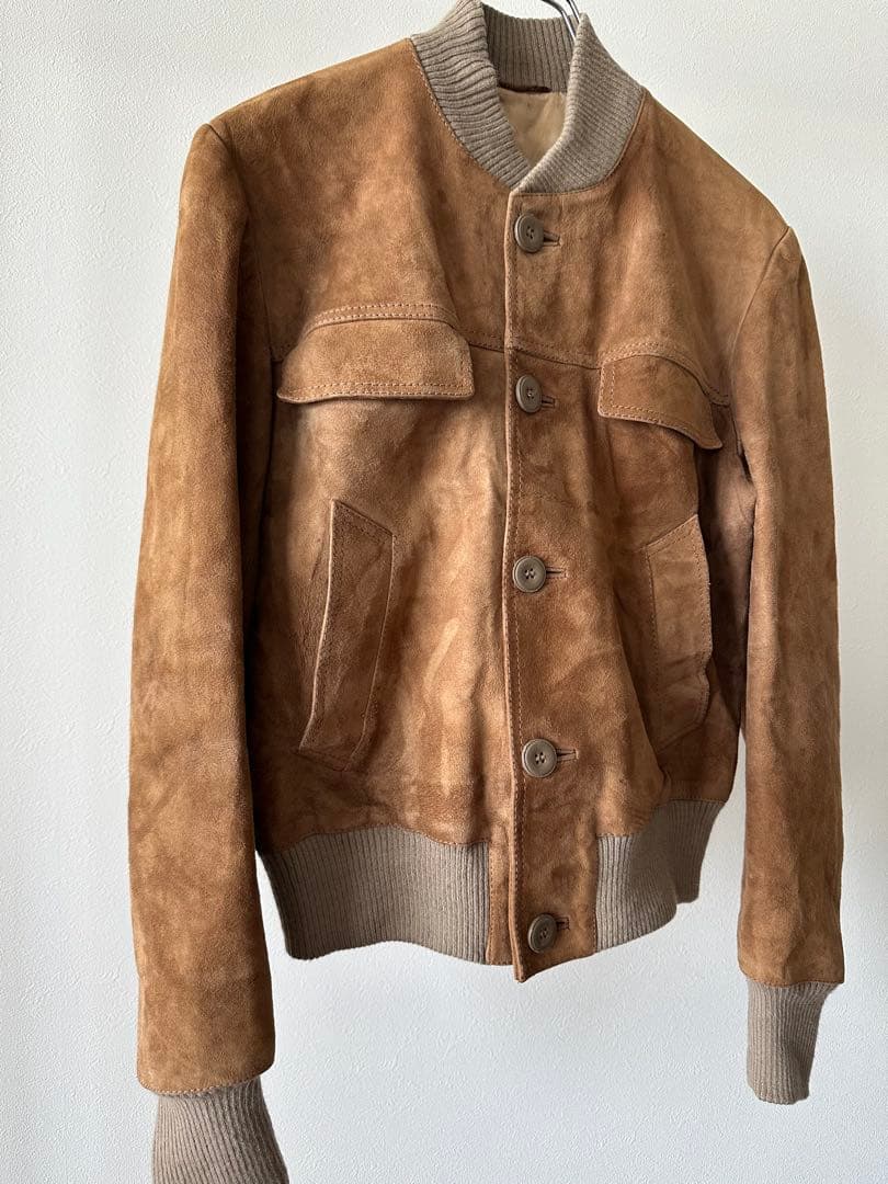 70s スエードレザーブルゾン