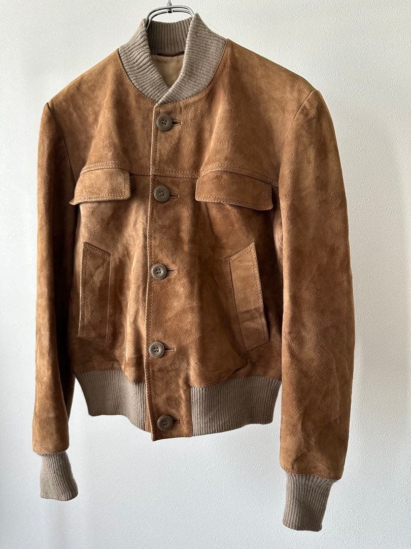 70s スエードレザーブルゾン