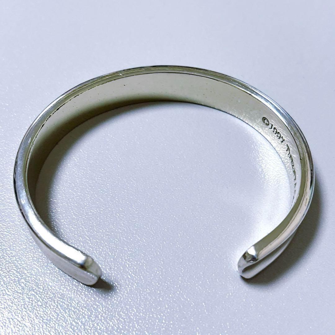 【美品】Tiffany ティファニー ナロー カフ ワイド バングル SV925