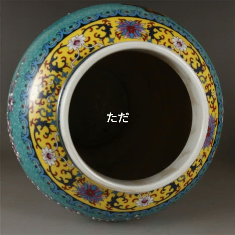 清雍正琺瑯彩祥鳳凰花鳥将軍缶 景徳鎮 陶磁器 装飾品 現代工芸品 美術品 置物