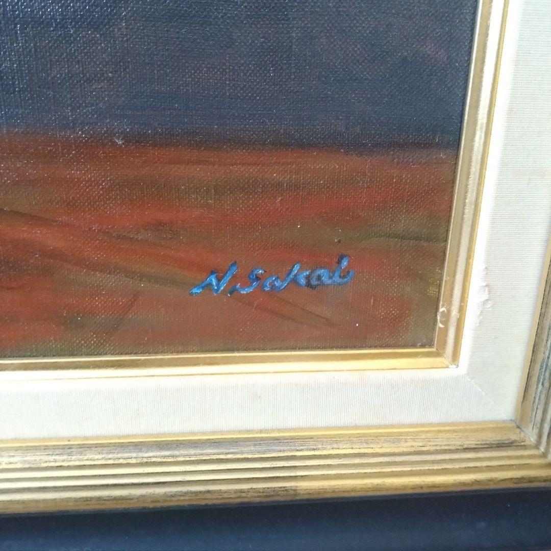 《値下げOK》【真作】酒井宜子 油彩 F20号『天平』 額装・箱付