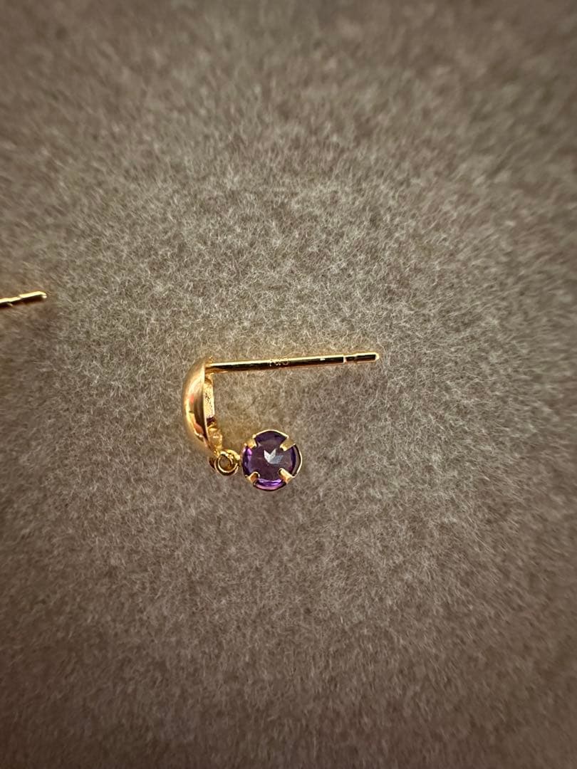 k18ピアス アメジスト