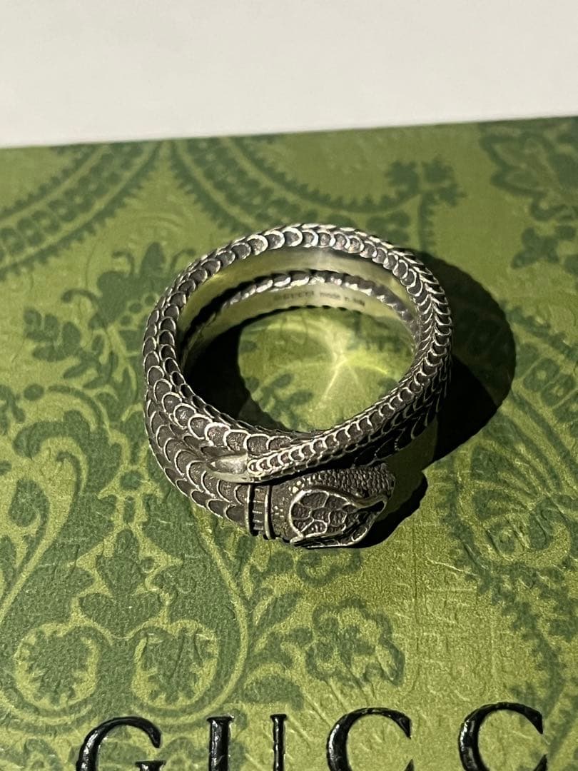 GUCCI グッチ スネークリング シルバー 指輪 メンズ 蛇 サイズ18