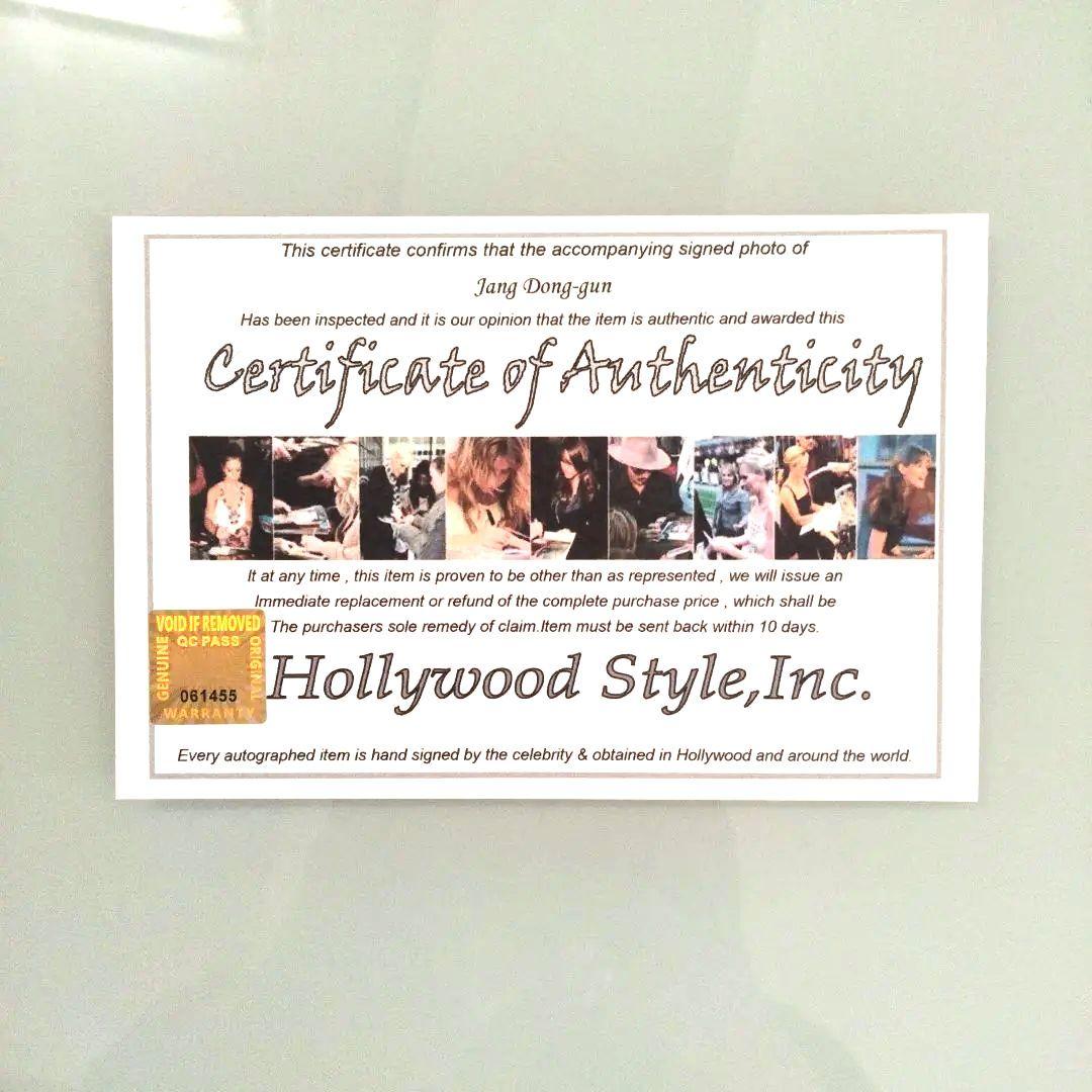 チャン・ドンゴン直筆サイン入り超 特大写真…Jang Dong-gun…