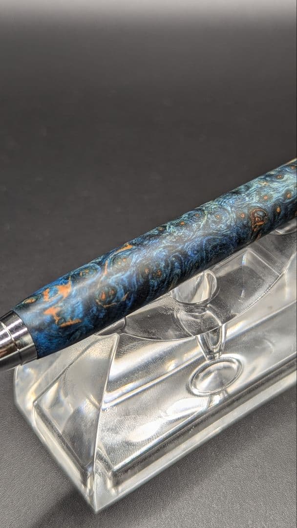 351ペン工房翌檜　スタビライズドウッドバーチバール　木軸シャーペン　ボールペン