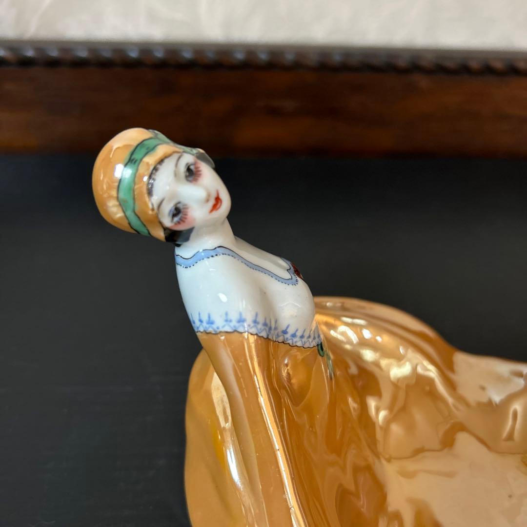 オールドノリタケ　デコレディ　ラスター彩 小物入れ・ピントレー　 アンティーク