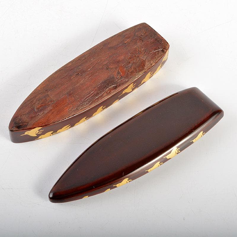 茶道具　中村宗悦作　又妙斎好　舟香合　蜑少女　共箱　V　6183