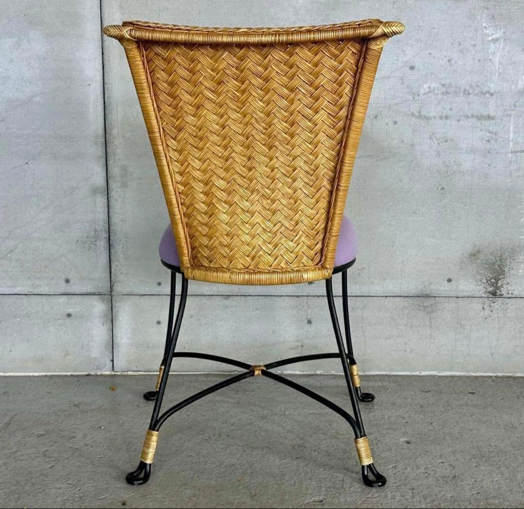 ✦レトロモダンの香り漂う✦ 《Oliver製 アイアンチェア》無骨×上品な佇まい